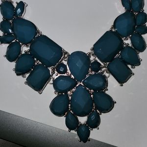 Siver w/ emerald necklace